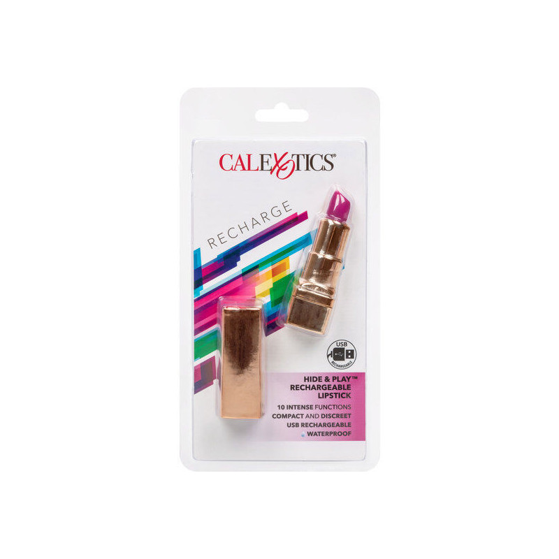 CALEXOTICS - BALA PINTALABIOS RECARGABLE HIDE and PLAY LILA