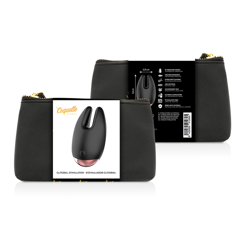 COQUETTE CHIC DESIRE - ESTIMULADOR CLÍTORIS NEGRO - GOLD