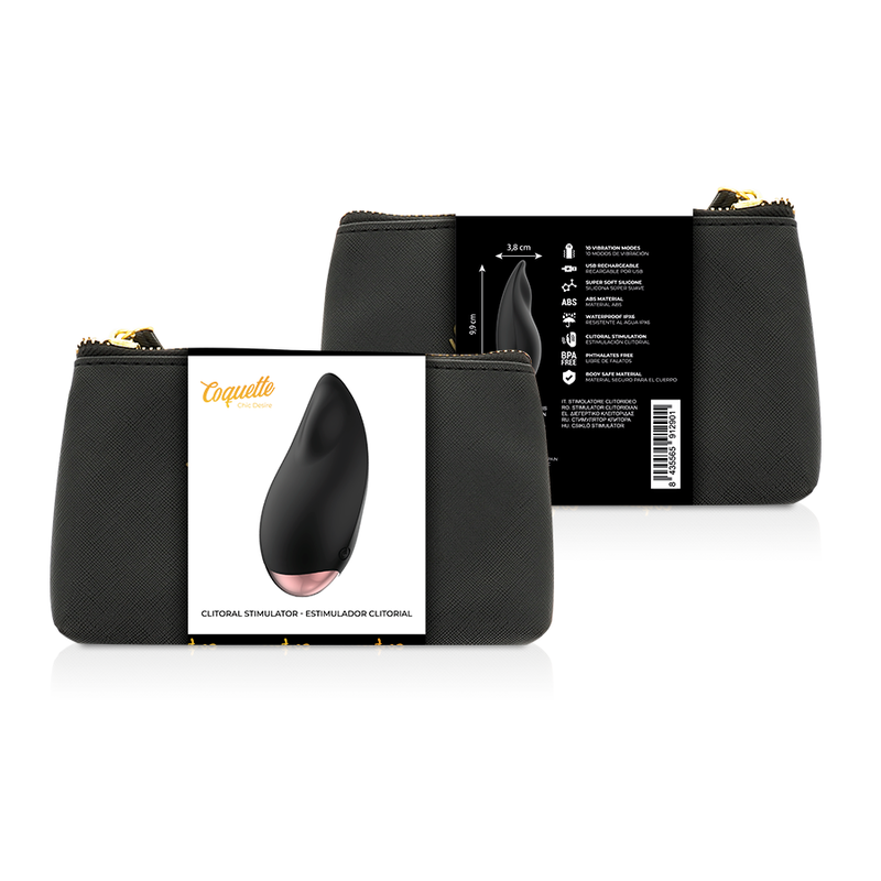 COQUETTE CHIC DESIRE - ESTIMULADOR CLÍTORIS NEGRO - GOLD GOTA
