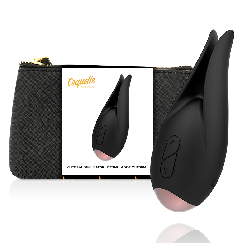 COQUETTE CHIC DESIRE - ESTIMULADOR CLÍTORIS NEGRO - GOLD FLOR