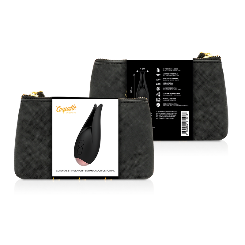 COQUETTE CHIC DESIRE - ESTIMULADOR CLÍTORIS NEGRO - GOLD FLOR