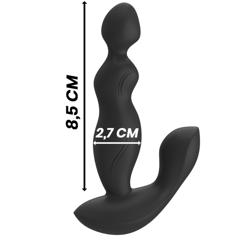 BLACKandSILVER - CORA PLUG PROSTÁTICO SILICONA CONTROL REMOTO