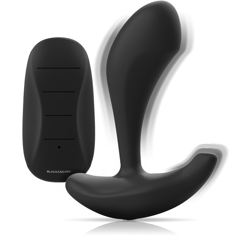 BLACKandSILVER - DWAYNE PLUG ANAL SILICONA CONTROL REMOTO
