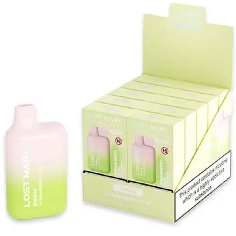 LOST MARY - BM600 VAPER NICOTINA 2 DESECHABLE SABOR FRESA KIWI
