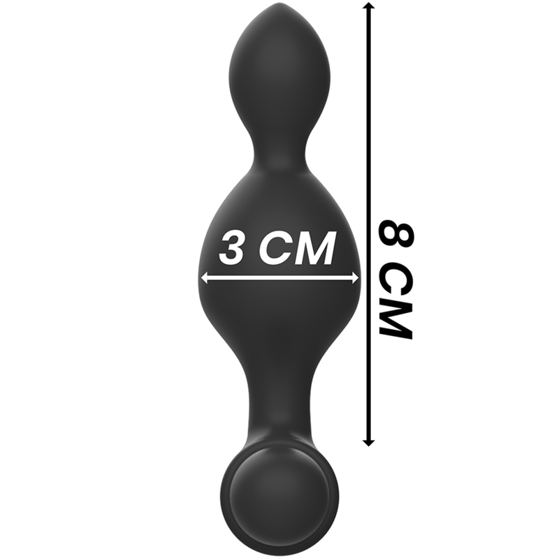 BLACKandSILVER - TUCKER PEQUEÑO PLUG ANAL SILICONA CONTROL REMOTO