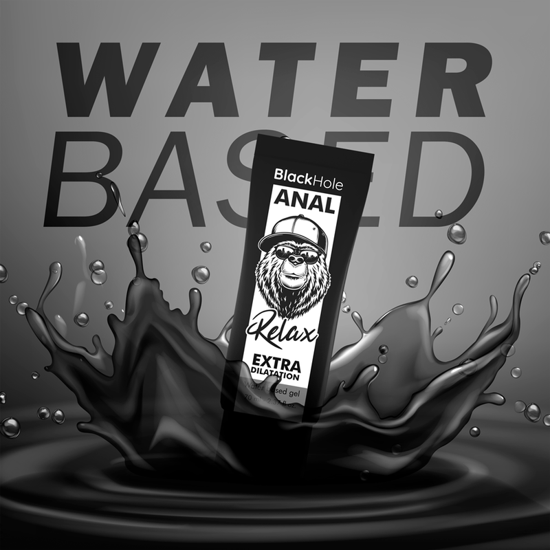 BLACK HOLE - GEL BASE AGUA DILATACIÓN ANAL 70 ML