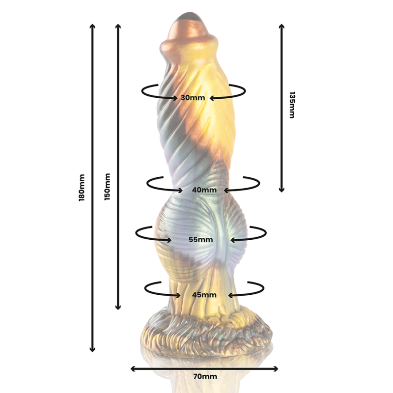EPIC - PHOENIX DILDO EL RESURGIR DEL PLACER RECARGABLE CONTROL REMOTO
