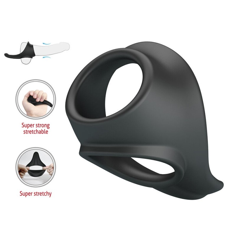 CRAZY BULL - ZADOK ANILLO ERGONÓMICO CON ESTIMULADOR DE PERINÉ