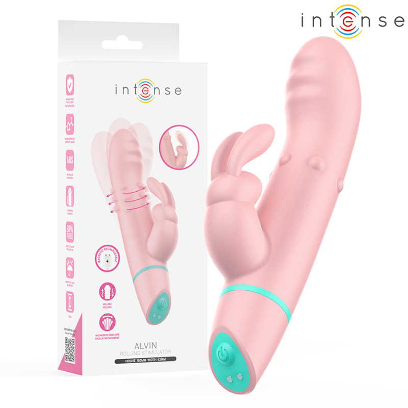 INTENSE - ALVIN ESTIMULADOR RABBIT and VIBRADOR ROLLING OSCILANTE