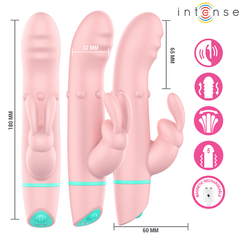 INTENSE - ALVIN ESTIMULADOR RABBIT and VIBRADOR ROLLING OSCILANTE