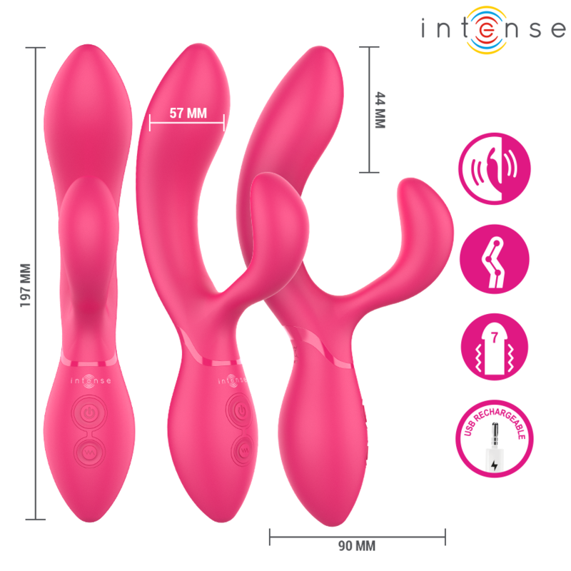 INTENSE - CHARLY ESTIMULADOR VIBRADOR ARTICULABLE